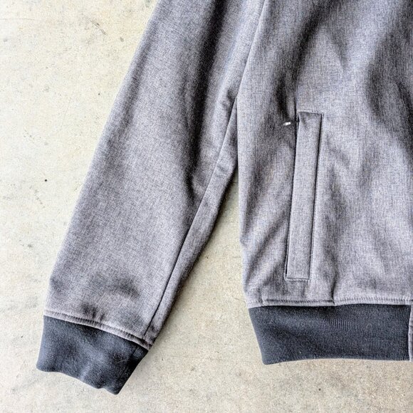 Levi's Men's Gray Black Fleece Lined Full Zip Hooded Jacket medium - Picture 3 of 8